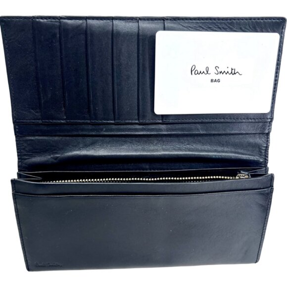 New W/box &bag PAUL SMITH Wallet B-fold Store Money/Card  Dark Brown Leather(61 - Picture 9 of 9